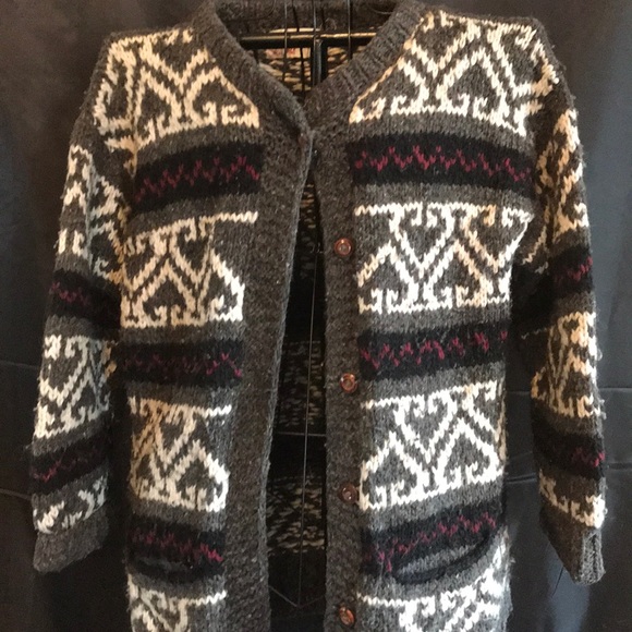 Gypsy Rose 100% Wool Cardigan - Picture 1 of 2